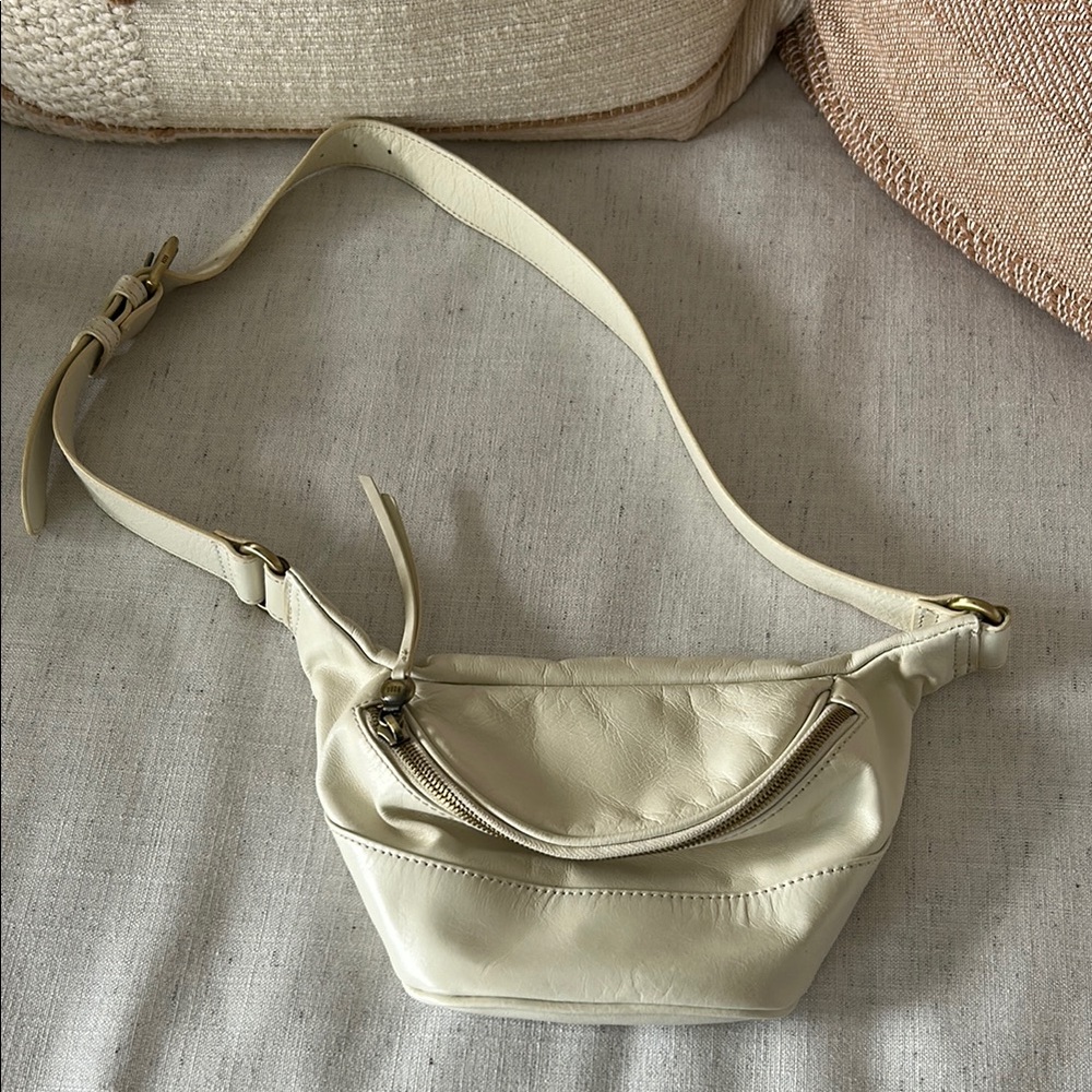HOBO Cream Crossbody Bag Versatile Minimalist Design